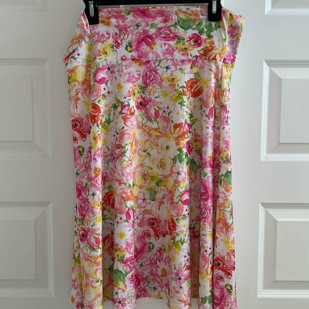 Lularoe Azure Slinky Skirt L